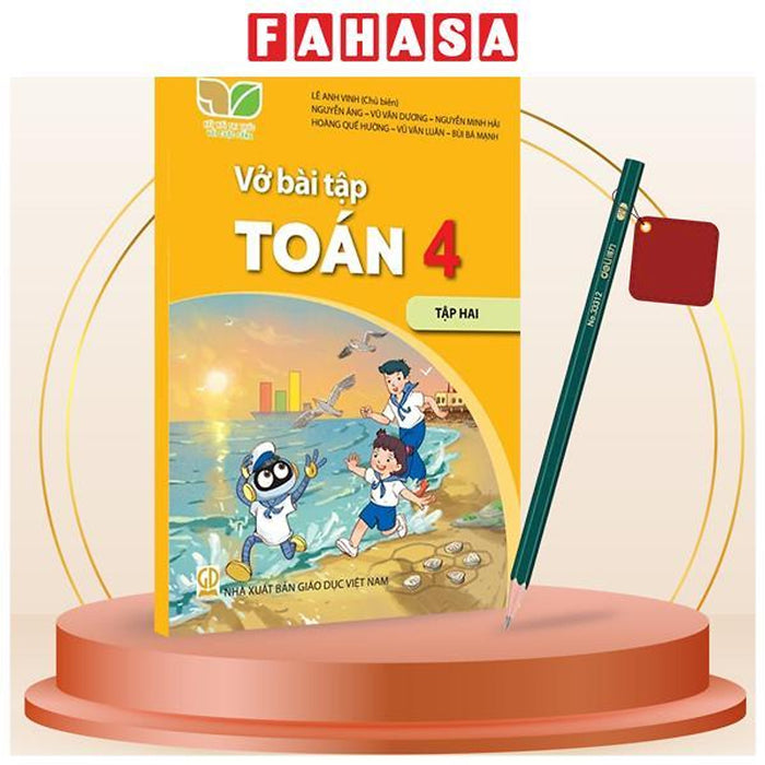 Sách - Vở Bài Tập ToáN 4 - Tập 2 (Kết Nối) (2025) - Kèm Bút Chì 2B Deli 33312-2B