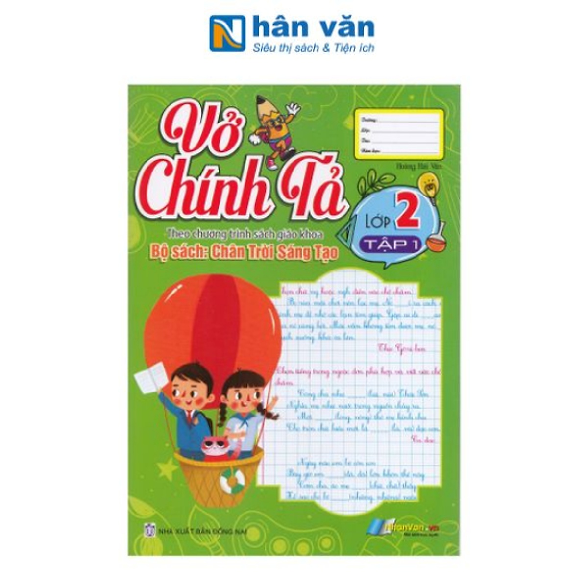 Vở Chính Tả - Lớp 2 - Tập 1 - Chân Trời Sáng Tạo - 2025