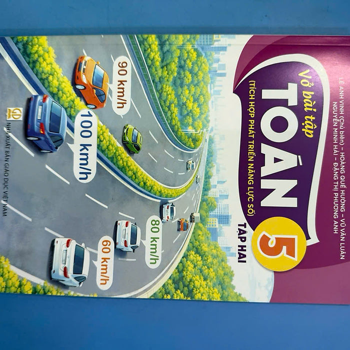 Sách Vở Bài Tập Toán 5- Tập Hai- Tích Hợp Phát Triển Năng Lực Số (Kèm Nilon Bọc Sách, Nhãn Tên)