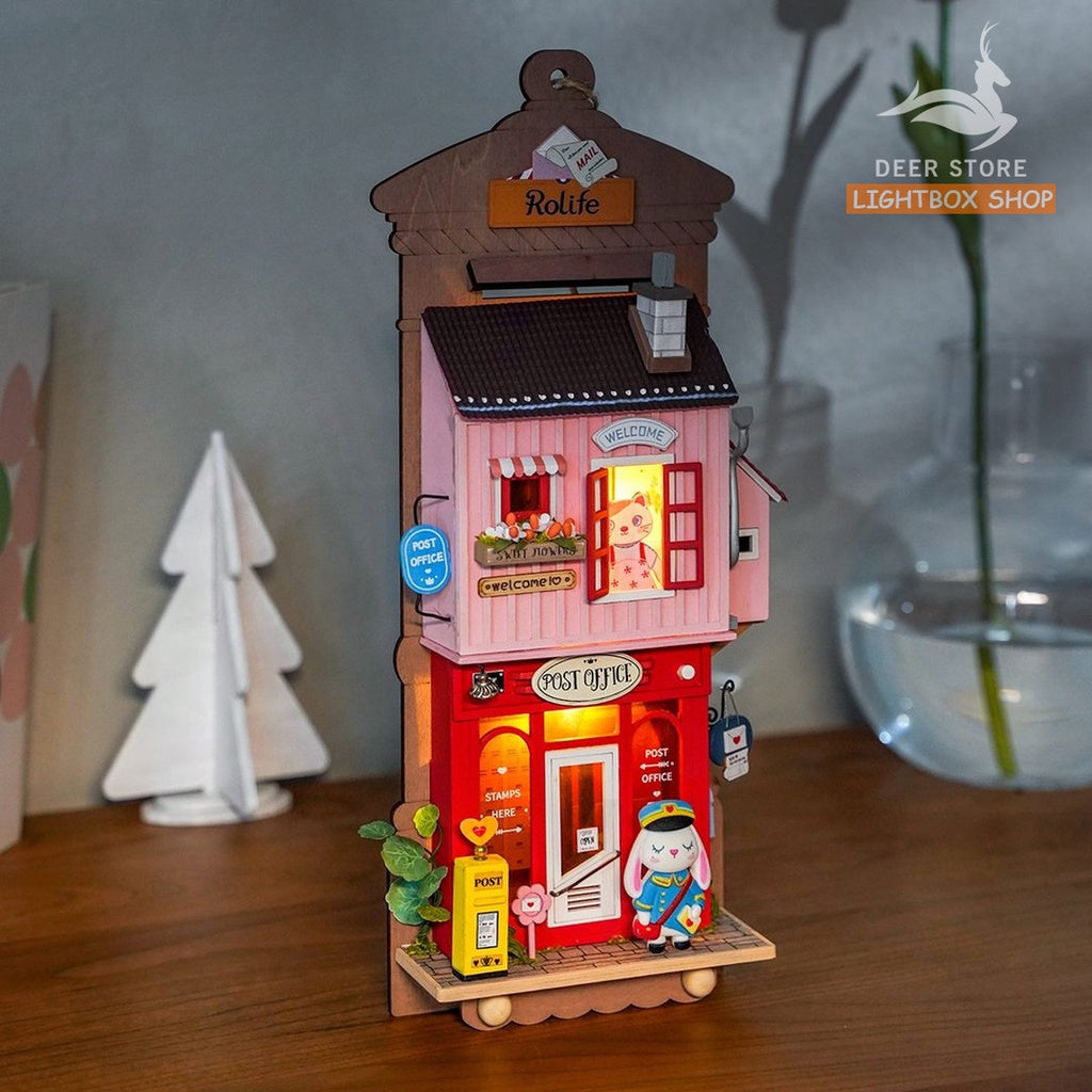 [Bản Tiếng Anh] Bộ trang trí treo tường Robotime DIY bằng gỗ | Mô hình tự lắp. Có đèn led. Quà tặng ý nghĩa | DS019