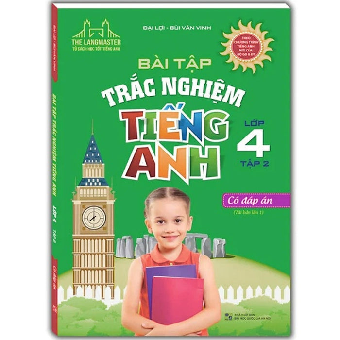 Sách - The Langmaster - Bài Tập Trắc Nghiệm Tiếng Anh Lớp 4 Tập 2 (Tái Bản 01)