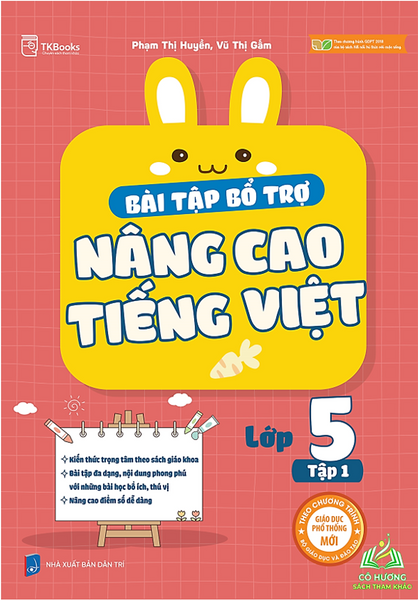 Sách - Bài Tập Bổ Trợ Nâng Cao Tiếng Việt Lớp 5 – Tập 1 #Huongbook