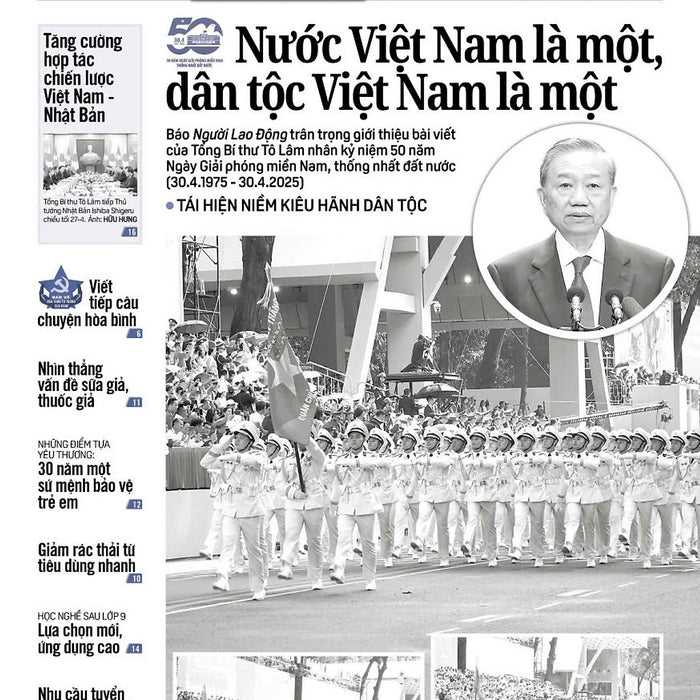 Nhật Báo Người Lao Động Từ Ngày 28-04-2025 Đến 04-05-2025