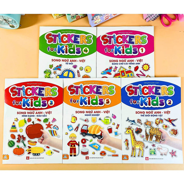 Sách - Stickers For Kids - Song Ngữ Anh Việt - Ndbooks