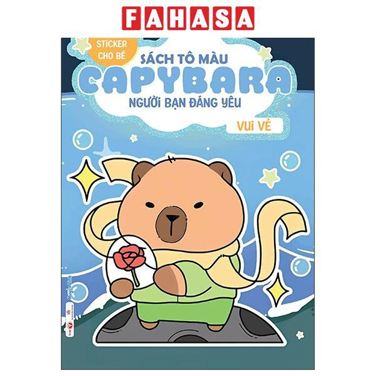 Sách - Sách Tô Màu Capybara - Người Bạn Đáng Yêu - Vui Vẻ