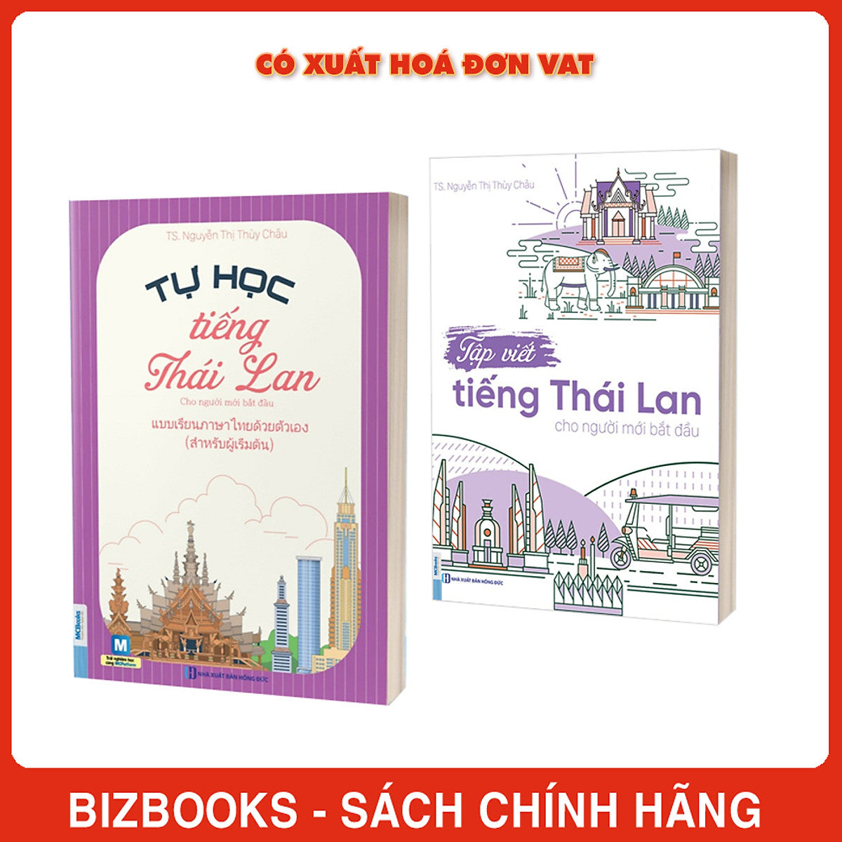 Tự Học Tiếng Thái Lan Và Tập Viết Tiếng Thái Lan Cho Người Mới Bắt Đầu 2 Cuốn