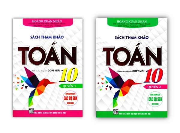 Sách - Sách Tham Khảo Toán 10 - Biên Soạn Theo Chương Trình Gdpt Mới - Quyển 1 + 2
