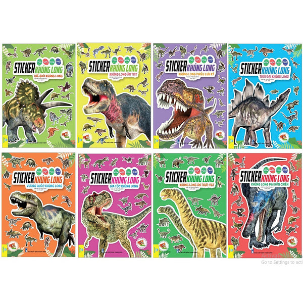 Sách - Sticker Khủng Long - Vừa Học Vừa Chơi - Ndbooks