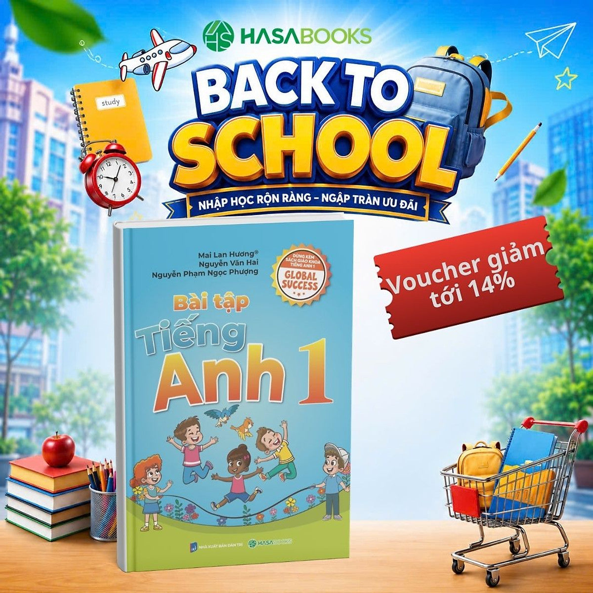 Sách - Bài Tập Tiếng Anh Lớp 1 Global Success - Mai Lan Hương