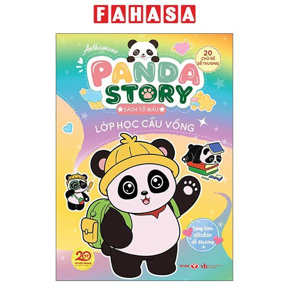Sách - Panda Story - Sách Tô Màu - Lớp Học Cầu Vồng