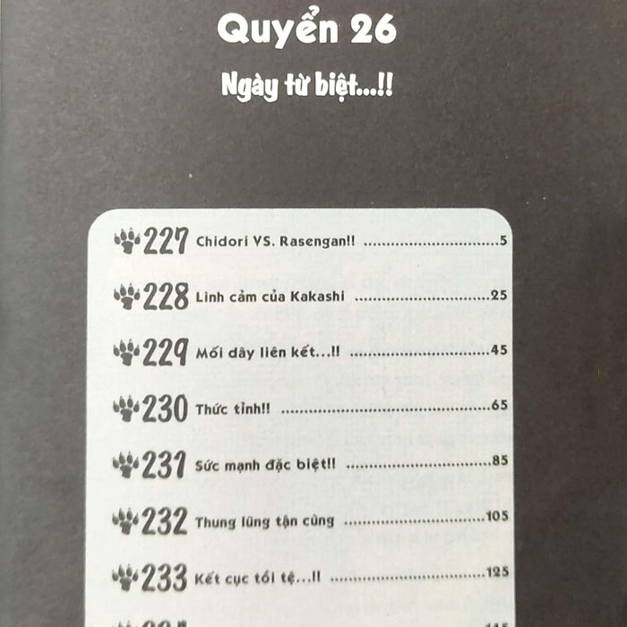 Sách - Naruto - Tập 26 - Ngày Từ Biệt…!! (Tái Bản 2025)