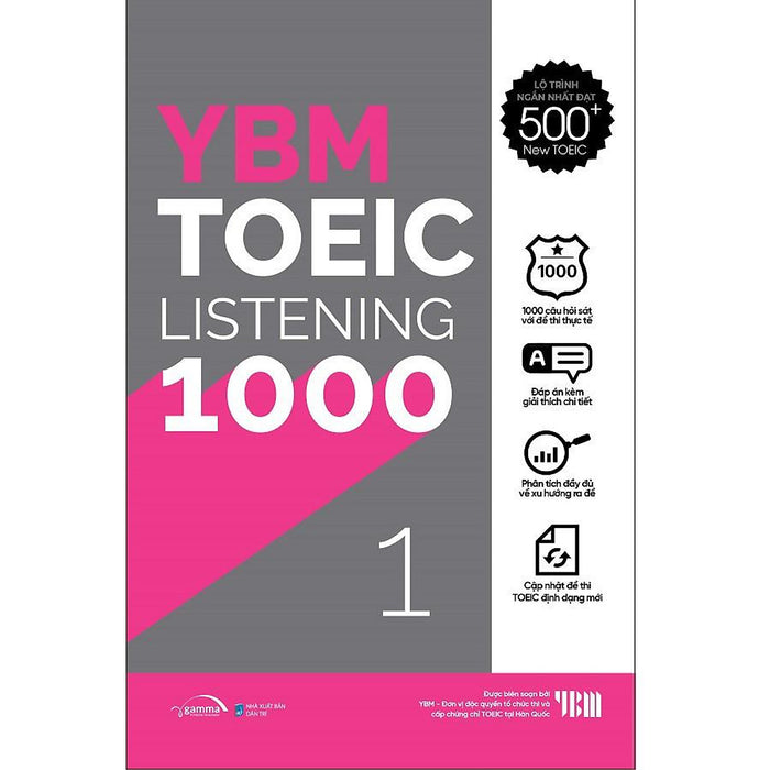 Ybm Toeic Listening 1000 - Vol 1 - Bản Quyền