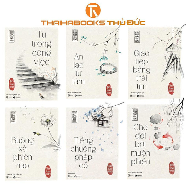 Sách -  Bộ Sách Phật Pháp Ứng Dụng (6 Cuốn) - Thái Hà Books
