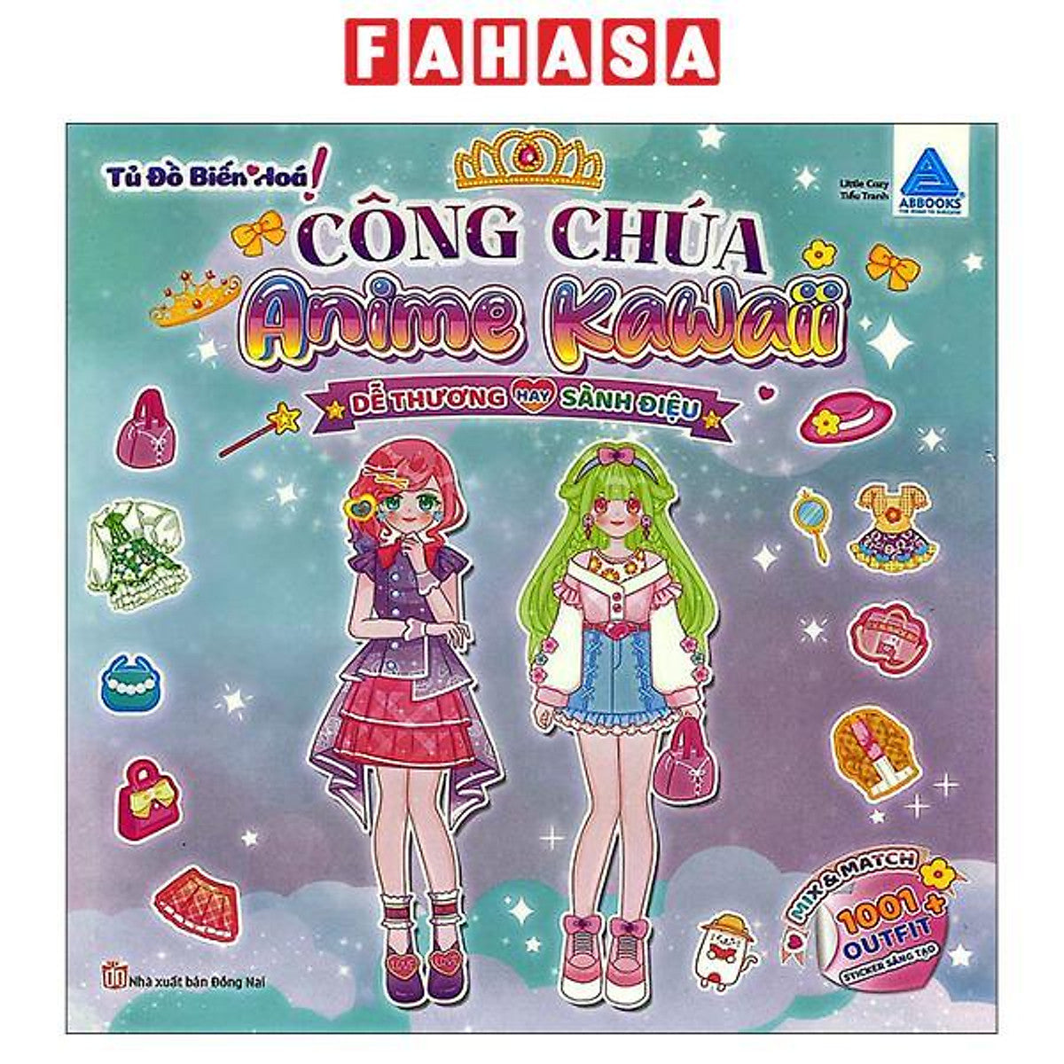 Sách - Tủ Đồ Biến Hoá Công Chúa Anime Kawaii - Dễ Thương Hay Sành Điệu