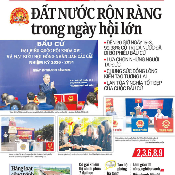 Nhật Báo Người Lao Động Từ Ngày 16-03-2026 Đến 22-03-2026
