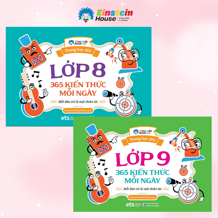 Bộ 365 Kiến Thức Mỗi Ngày: Lớp 8 – 365 Kiến Thức Mỗi Ngày: Sổ Tay Ôn Luyện Trọng Tâm 11 Môn Học Lớp 8 + Lớp 9 – 365 Kiến Thức Mỗi Ngày: Cẩm Nang Ôn Thi 11 Môn Học Lớp 9 Siêu Tốc - Alpha Books