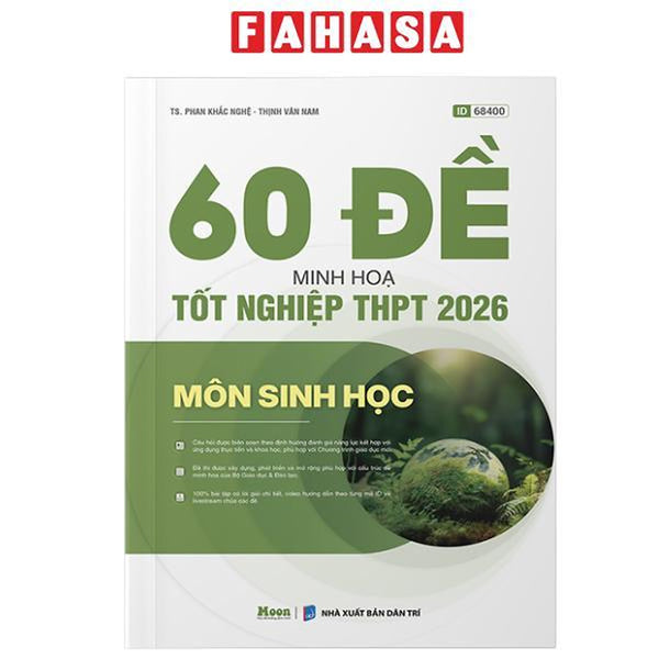 Sách - 60 Đề Minh Họa Tốt Nghiệp Thpt 2026 - Môn Sinh Học