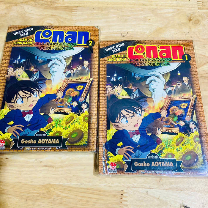 Truyện Tranh Conan Hoạt Hình Màu: Hoa Hướng Dương Trong Biển Lửa Full 2 Tập (Chang Book)