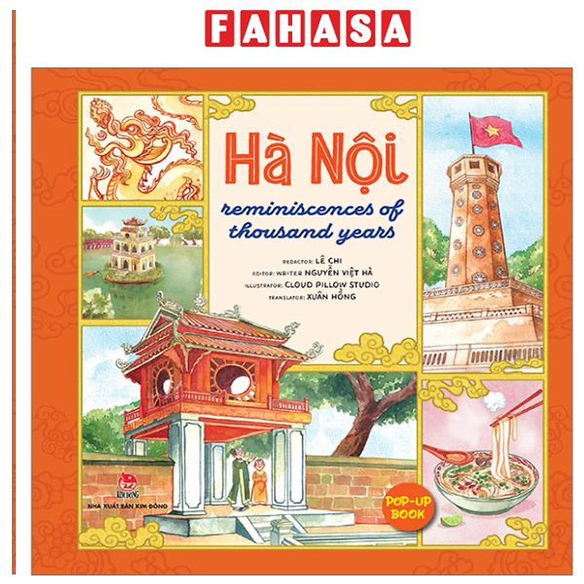 Sách - Hà Nội - Reminiscences Of Thousand Years - Sách Pop-Up (Tái Bản 2024)