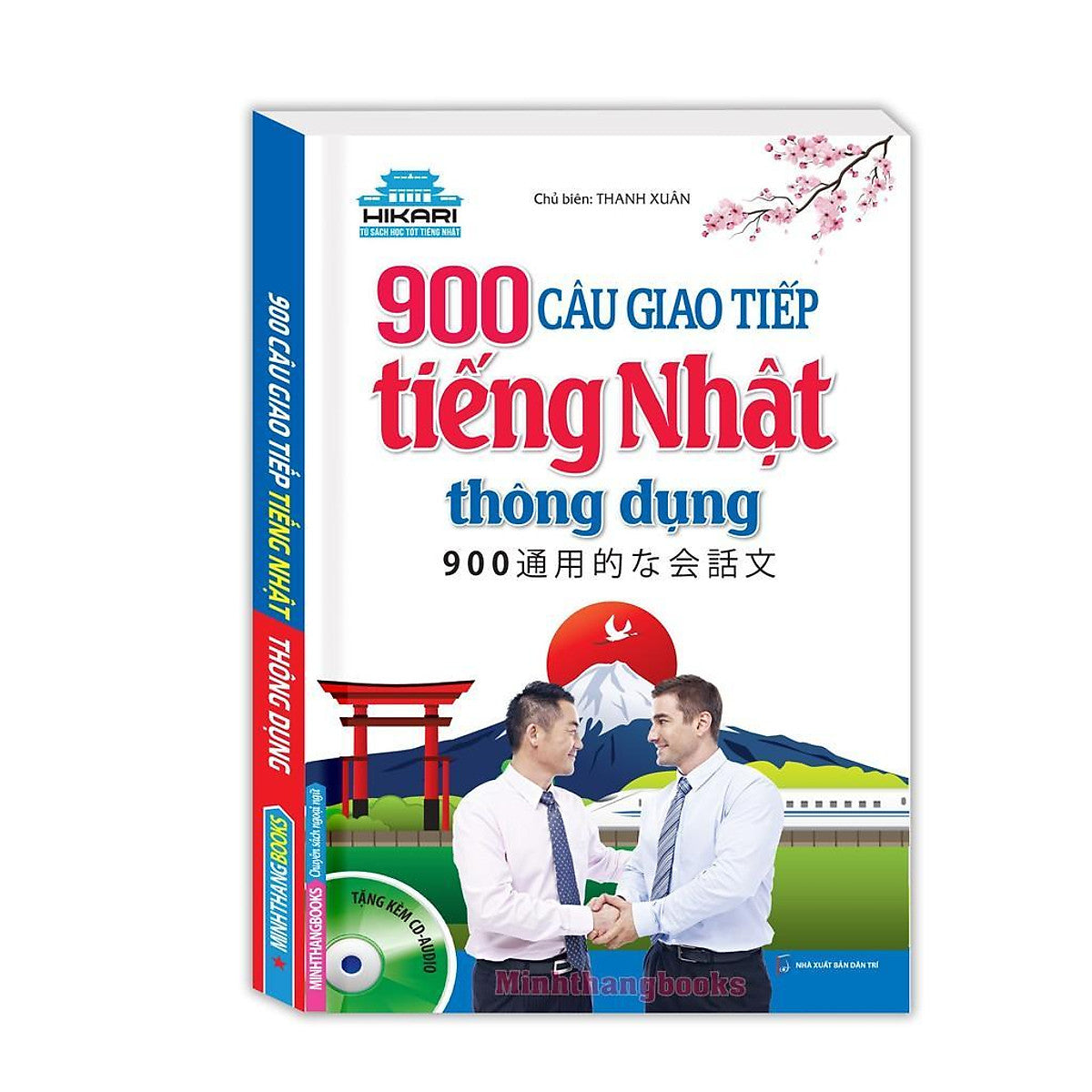 Sách - 900 Câu Giao Tiếp Tiếng Nhật Thông Dụng - Bìa Mềm - Kèm Cd - Minh Thắng