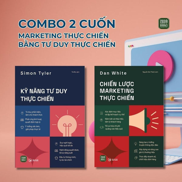 Sách - Chiến Lược Marketing Thực Chiến + Kỹ Năng Tư Duy Thực Chiến - 1980 Books