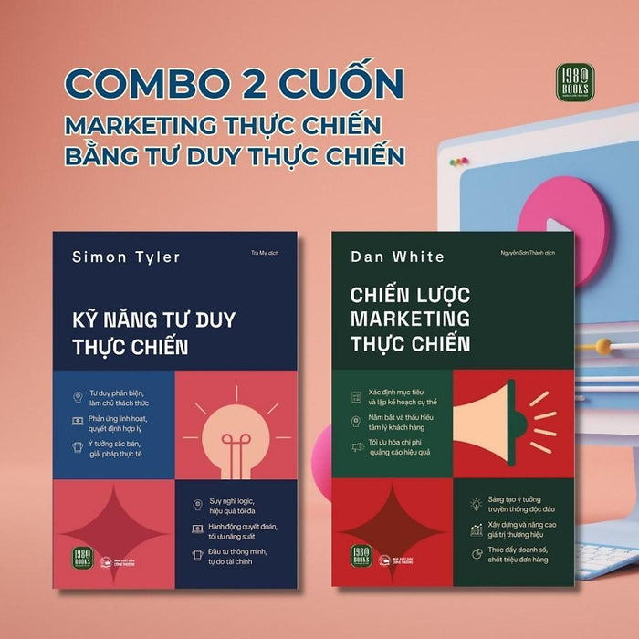 Sách - Chiến Lược Marketing Thực Chiến + Kỹ Năng Tư Duy Thực Chiến - 1980 Books