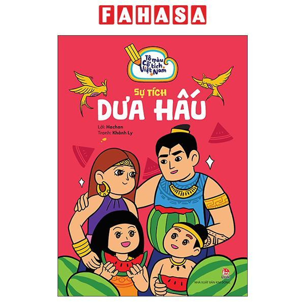 Sách - Tô Màu Cổ Tích Việt Nam - Sự Tích Dưa Hấu