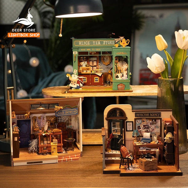 Nhà búp bê ROBOTIME DIY | Mô hình nhà gỗ tự 3D. Mystic Archives Series DIY Miniature House. Bản Tiếng Anh. DG155