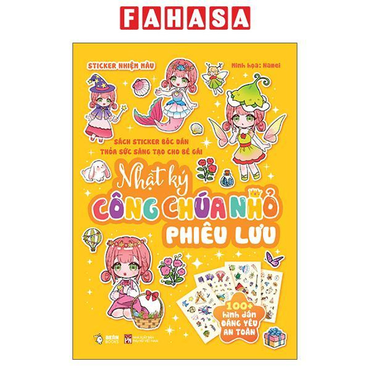 Sách - Sách Sticker Bóc Dán Thỏa Sức Sáng Tạo Cho Bé Gái - Nhật Ký Công Chúa Nhỏ Phiêu Lưu