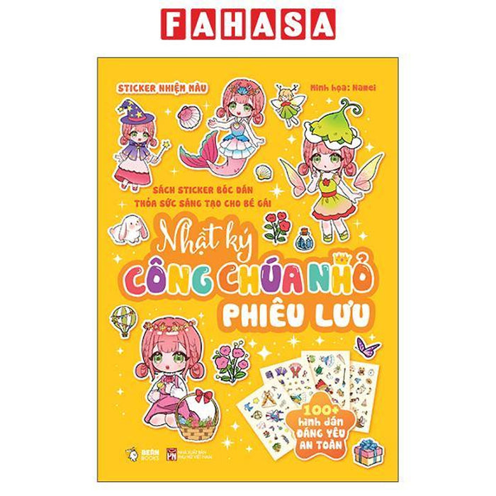 Sách - Sách Sticker Bóc Dán Thỏa Sức Sáng Tạo Cho Bé Gái - Nhật Ký Công Chúa Nhỏ Phiêu Lưu