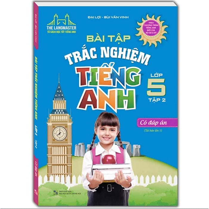 Sách - The Langmaster - Bài Tập Trắc Nghiệm Tiếng Anh Lớp 5 Tập 2 (Tái Bản 01)