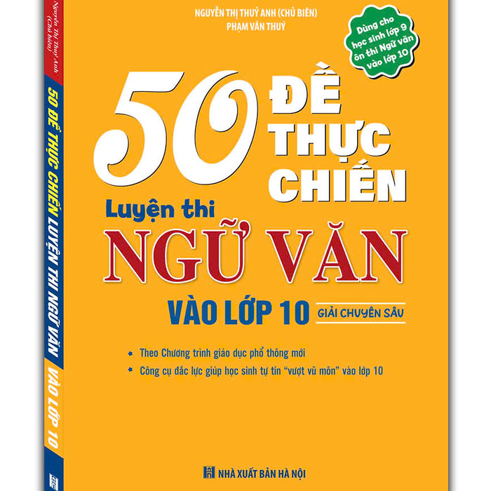 Sách 50 Đề Thực Chiến- Luyện Thi Ngữ Văn Vào 10