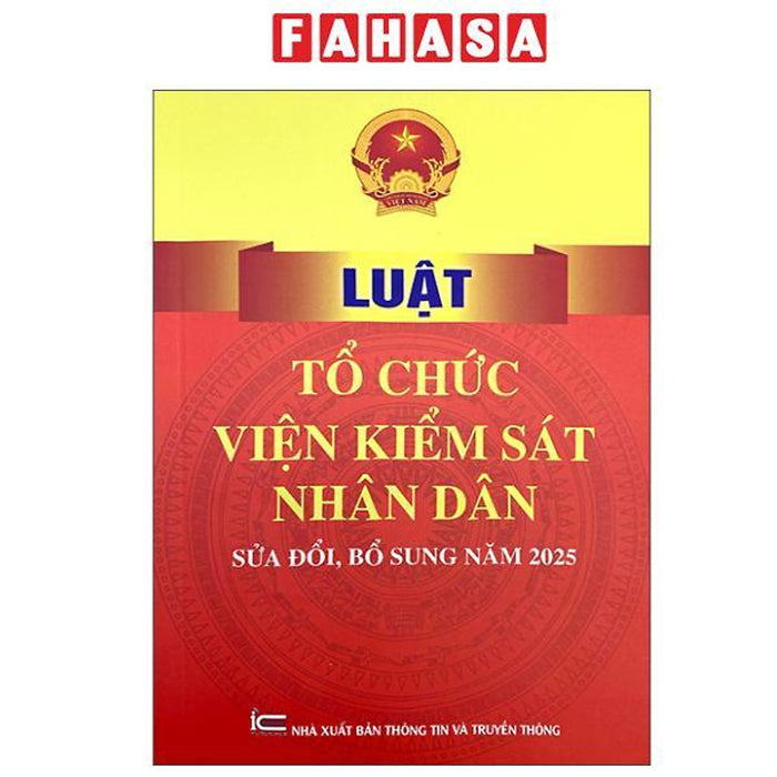 Sách - Luật Tổ Chức Viện Kiểm Sát Nhân Dân (Sửa Đổi, Bổ Sung Năm 2025)