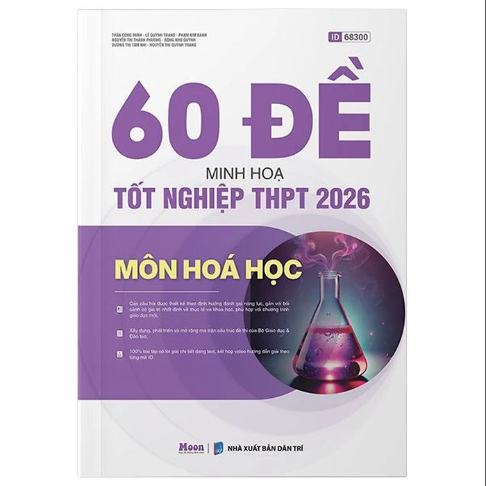 Sách 60 Đề Minh Họa Tốt Nghiệp Thpt 2026 - Môn Hóa Học