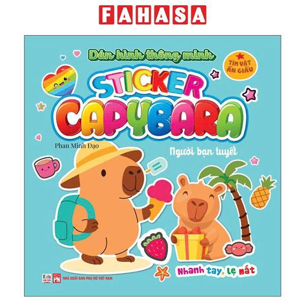 Sách - Sticker Capybara - TìM VậT ẨN GiấU - NgườI BạN TuyếT