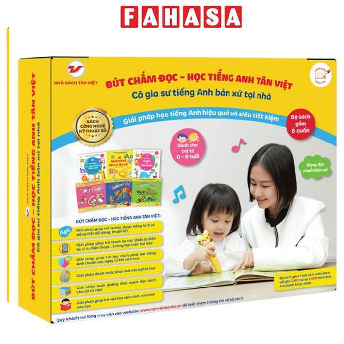 Sách - Bút Chấm Đọc-Học Tiếng Anh Tân Việt - Cô Gia Sư Tiếng Anh Bản Xứ Tại Nhà - Phiên Bản 6 Sách (Dành Cho Trẻ Từ 0 Đến 6 Tuổi) - Tặng Sách Playtime In English - Level 3 - Happy Snowman - Người Tuyết Hạnh Phúc