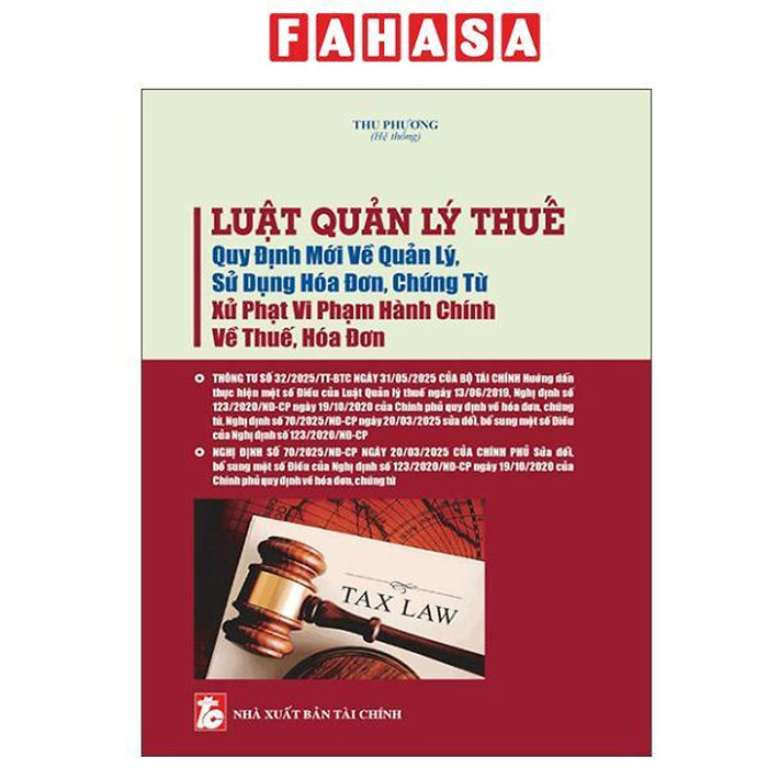 Sách - Luật Quản Lý Thuế - Quy Định Mới Về Quản Lý, Sử Dụng Hóa Đơn, Chứng Từ - Xử Phạt Vi Phạm Hành Chính Về Thuế, Hóa Đơn