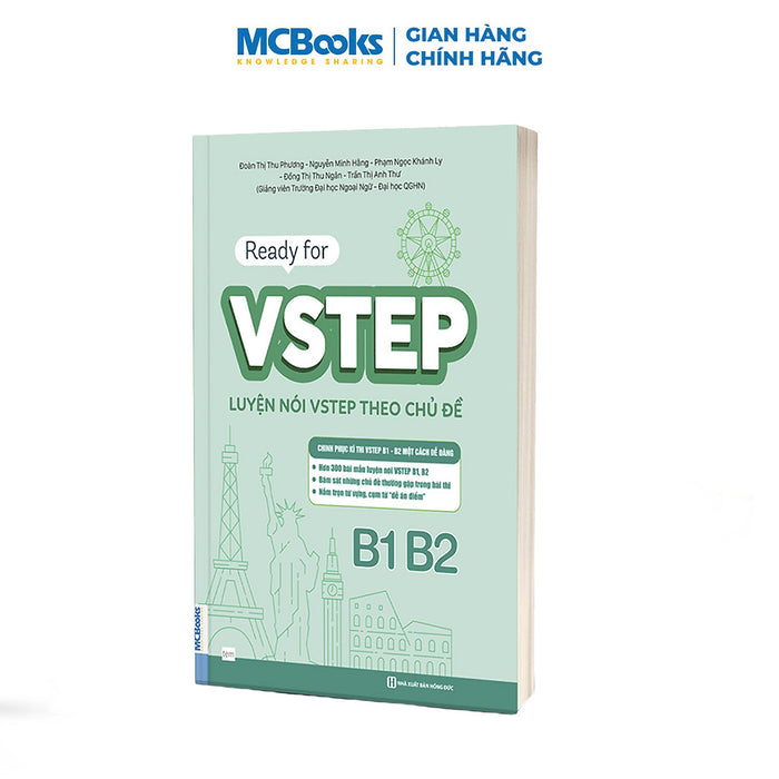 Sách - Ready For Vstep - Luyện Nói Vstep Theo Chủ Đề B1 B2