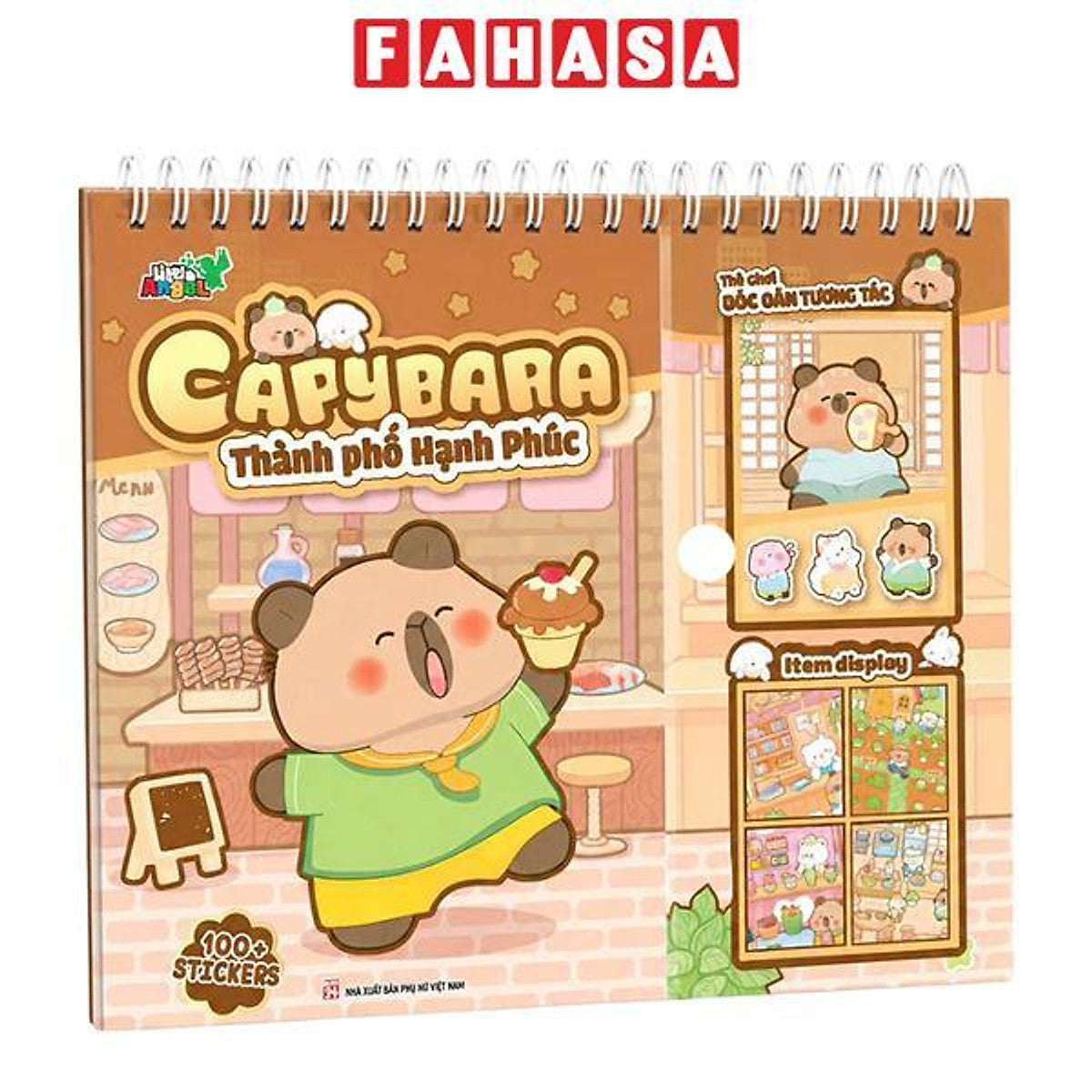 Sách - Trò Chơi Bóc Dán Tương Tác - Capy Bara - Thành Phố Hạnh Phúc