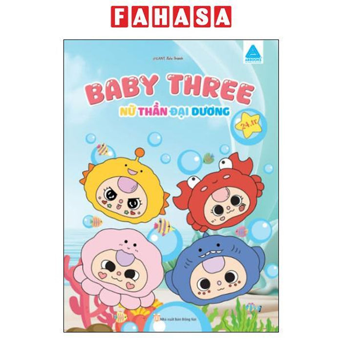 Sách - Baby Three Sách Tô Màu Nữ Thần Đại Dương