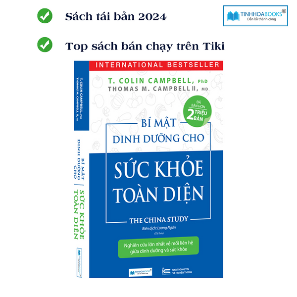 (Tb2024) Sách Bí Mật Dinh Dưỡng Cho Sức Khoẻ Toàn Diện - The China Study