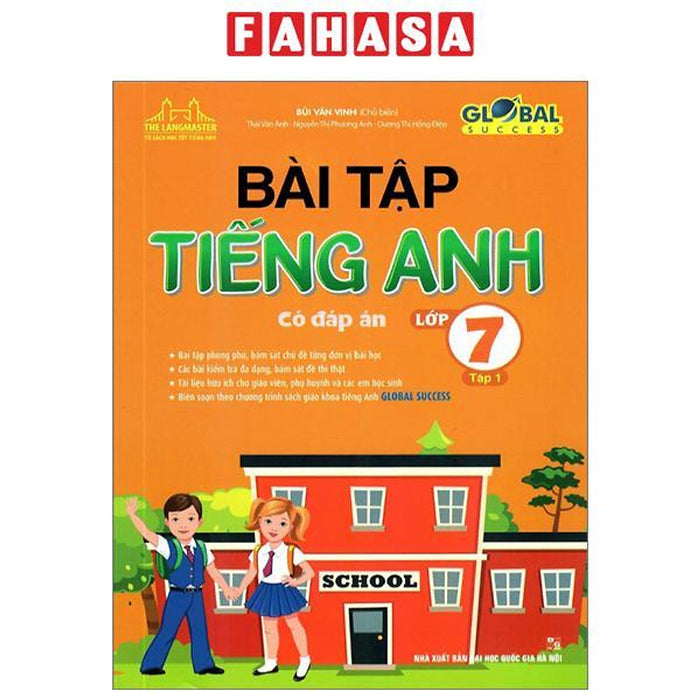 Global Success - Bài Tập Tiếng Anh Lớp 7 - Tập 1 (Có Đáp Án) (Tái Bản 2024)