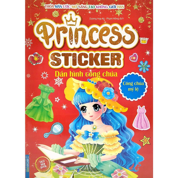 Sách - Princess Sticker - Dán Hình Công Chúa - Công Chúa Mỹ Lệ