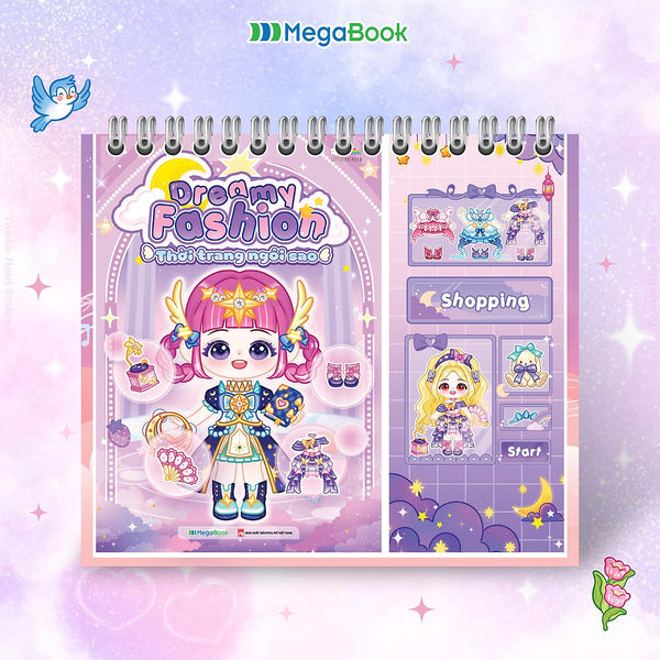 Dreamy Fashion (Tô Màu Và Bóc Dán Hơn 160+ Sticker Sáng Tạo Cho Bé Gái)