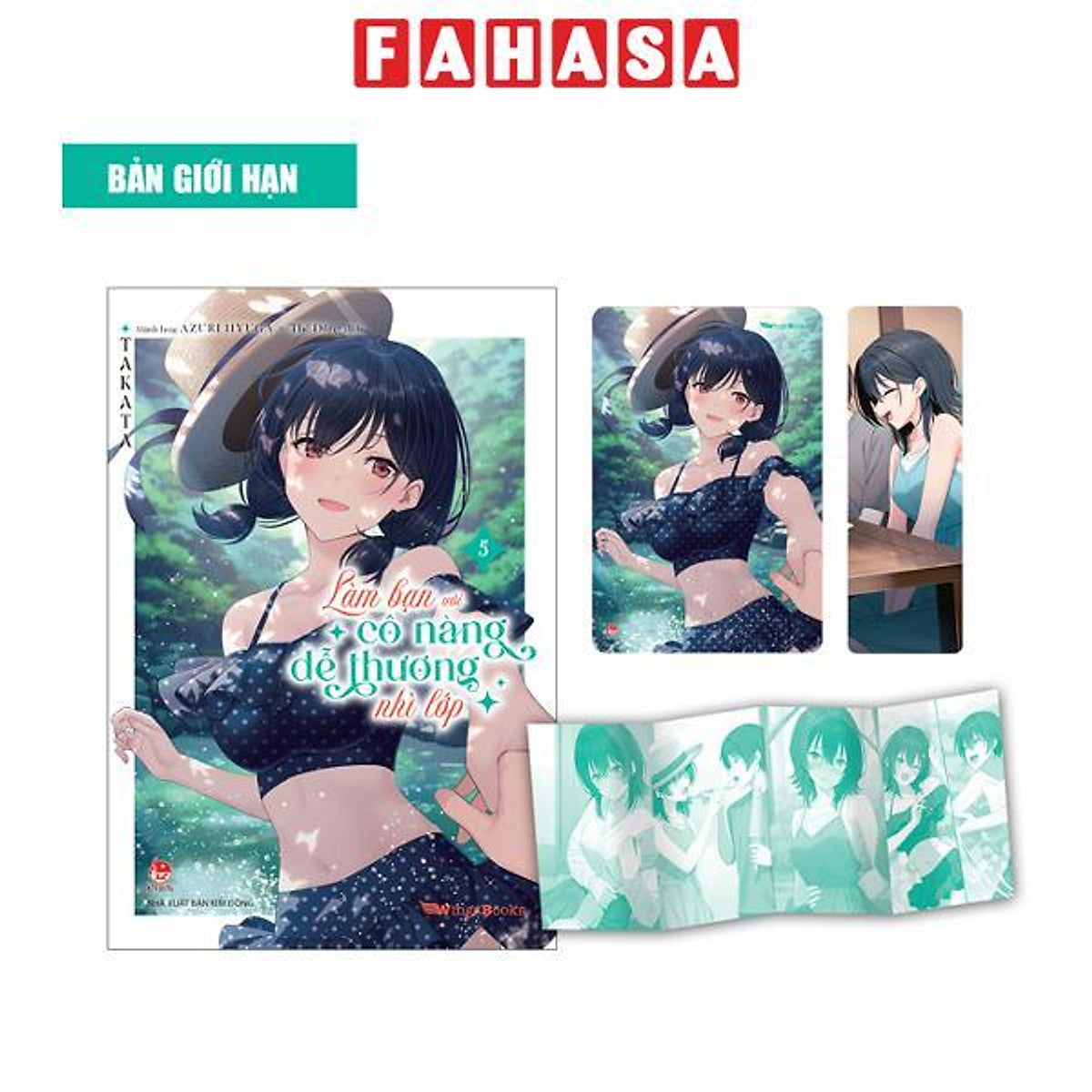 Sách - Làm Bạn Với Cô Nàng Dễ Thương Nhì Lớp - Tập 5 - Bản Giới Hạn - Tặng Kèm Postcard + Bookmark + Leaflet