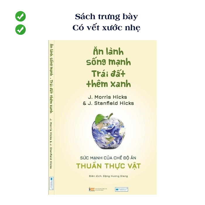 (Ck50%, Sách Trưng Bày, Xả Kho Cuối Năm) Ăn Lành Sống Mạnh, Trái Đất Thêm Xanh