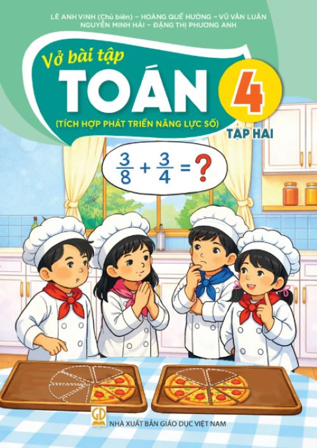 Sách Vở Bài Tập Toán 4- Tập Hai- Tích Hợp Phát Triển Năng Lực Số (Kèm Nilon Bọc Sách, Nhãn Tên)
