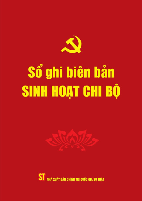 Sổ Ghi Biên Bản Sinh Hoạt Chi Bộ (180 Trang)