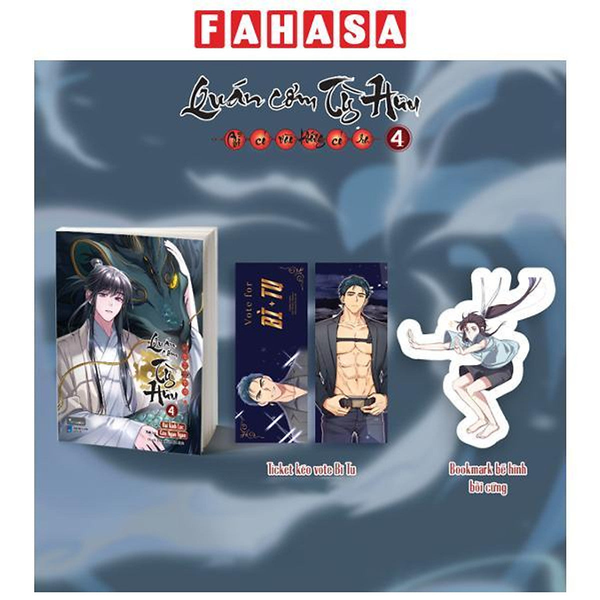 Sách - Quán Cơm Tỳ Hưu - Chỉ Có Vào Không Có Ra - Tập 4 - Tặng Kèm Ticket Kéo Vote Bì Tu + Bookmark Bế Hình Bồi Cứng