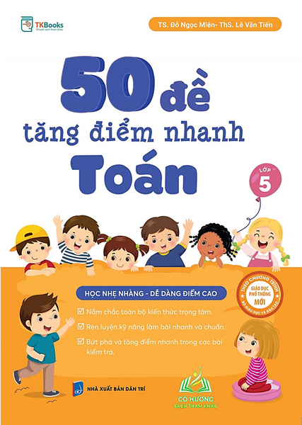 Sách - 50 Đề Tăng Điểm Nhanh Toán Lớp 5 #Huongbook